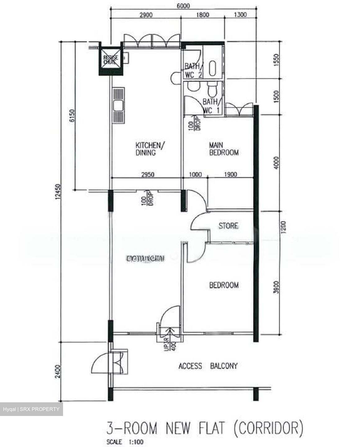 Blk 312 Bukit Batok Street 32 (Bukit Batok), HDB 3 Rooms #546496961